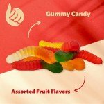 Assorted Fruit Flavored Mini Gummy Worms
