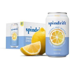 Lemon Sparkling Water by Spindrift - 8 Pack