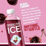 Sparkling Ice Black Cherry Zero Sugar Water 17 oz