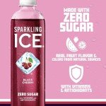 Sparkling Ice Black Cherry Zero Sugar Water 17 oz