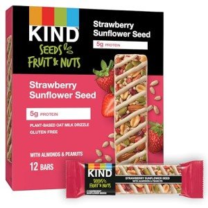 KIND Strawberry Sunflower Seed Snack Bars - 12 Pack