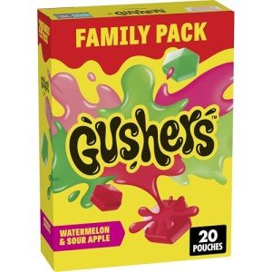 Gushers Watermelon & Sour Apple Gamer Snacks 20 Ct