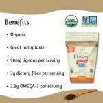 Organic Ground Flaxseed for Gamer Fuel, 24 oz