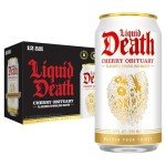 Liquid Death Cherry Obituary Sparkling Water 12-Pack
