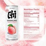 White Peach Sparkling Water by CHI FOREST - 24 Pack