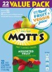 Mott's Gluten-Free Assorted Fruit Snacks, 22 Pouches