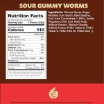 Sour Neon Gummy Worms - 2 lbs Assorted Flavors
