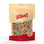 Sour Neon Gummy Worms - 2 lbs Assorted Flavors