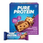 Chewy Chocolate Chip Protein Bars - Low Sugar