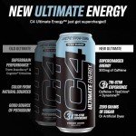 C4 Ultimate Sugar Free Energy Drink - Arctic Snow Cone