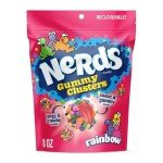 Rainbow NERDS Gummy Clusters, Crunchy & Chewy