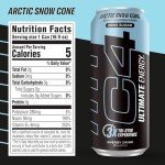 C4 Ultimate Sugar Free Energy Drink - Arctic Snow Cone