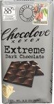 Chocolove 88% Extreme Dark Chocolate Bar, 3.2 Oz