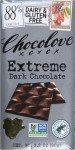 Chocolove 88% Extreme Dark Chocolate Bar, 3.2 Oz