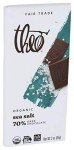 Theo Sea Salt Dark Chocolate Bar, 70% Cacao