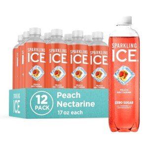 Peach Nectarine Sparkling Water - 12 Pack