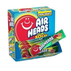 Airheads Sour Candy Bars Bulk Box - 60 Count