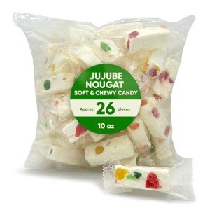 Delicious Jujube Nougat Candy - 10oz, 26 Pieces