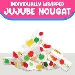 Delicious Jujube Nougat Candy - 10oz, 26 Pieces