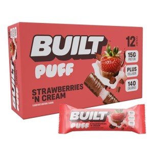 Strawberries 'N Cream Puff Protein Snack Bars