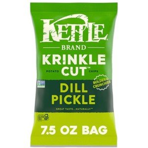 Kettle Krinkle Cut Dill Pickle Potato Chips