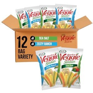 Garden Veggie Straws: Sea Salt & Ranch, 12-Pack