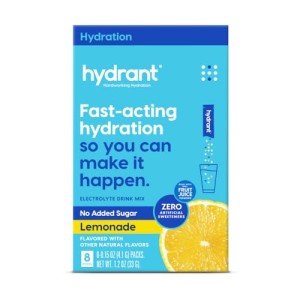 Sugar-Free Hydration Electrolyte Powder Sticks - Lemonade