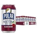 Polar Black Cherry Seltzer Water, 18 Pack