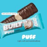 Coconut Puff Protein Bars - 17g Protein, 12 Pack
