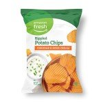 Cheddar & Sour Cream Rippled Potato Chips 11 Oz