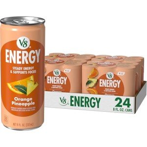 V8 Energy Orange Pineapple Drink - 24 Pack