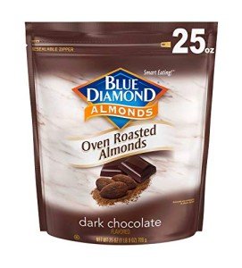 Oven Roasted Dark Chocolate Almonds Snack, 25 Oz