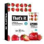 Apple & Strawberry Real Fruit Bars - 12 Pack