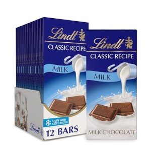 Lindt Milk Chocolate Bar 12-Pack for Gamers