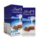 Lindt Milk Chocolate Bar 12-Pack for Gamers