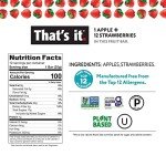 Apple & Strawberry Real Fruit Bars - 12 Pack