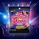 Swedish Fish Mini Glow Ups Strawberry-Watermelon Candy
