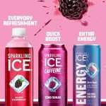 Sparkling Ice Caffeine Black Raspberry - 12 Cans