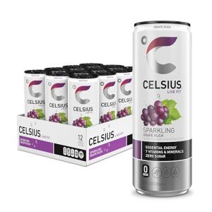 Celsius Sparkling Grape Rush Energy Drink - 12 Pack