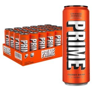PRIME Energy Drink - Orange Mango Flavor, 24-Pack