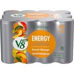 Peach Mango V8 Energy Drink, 12 Cans