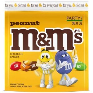 Peanut M&M'S Party Size Candy Bag, 38 oz