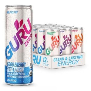 GURU Zero Sugar Organic Energy Drink Variety Pack