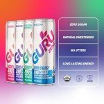 GURU Zero Sugar Organic Energy Drink Variety Pack