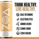 ZOA Sugar-Free Energy Drink, Pineapple Coconut Flavor
