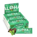 ALOHAs Plant-Based Chocolate Mint Protein Bars 12-Pack
