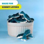 Blue Sharks Gummy Candy - 2lb Bulk Blue Raspberry