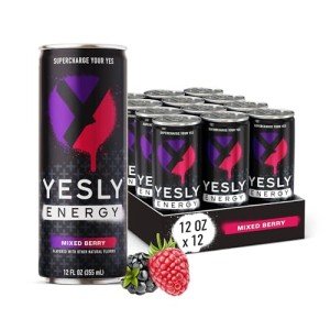 Yesly Mixed Berry Energy Drink - 12 Pack