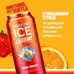 Strawberry Citrus Caffeine Sparkling Water, 12-Pack