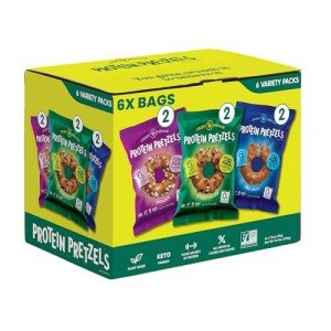 Variety Pack Protein Pretzels - Vegan & Low Carb